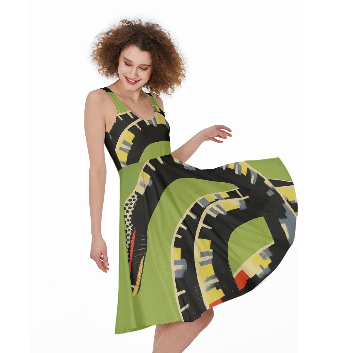 All-Over Print Women's Sleeveless Dress