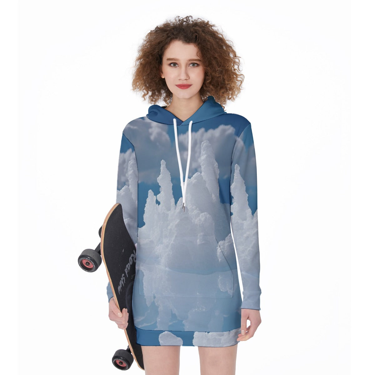 All-Over Print Women's Long Hoodie