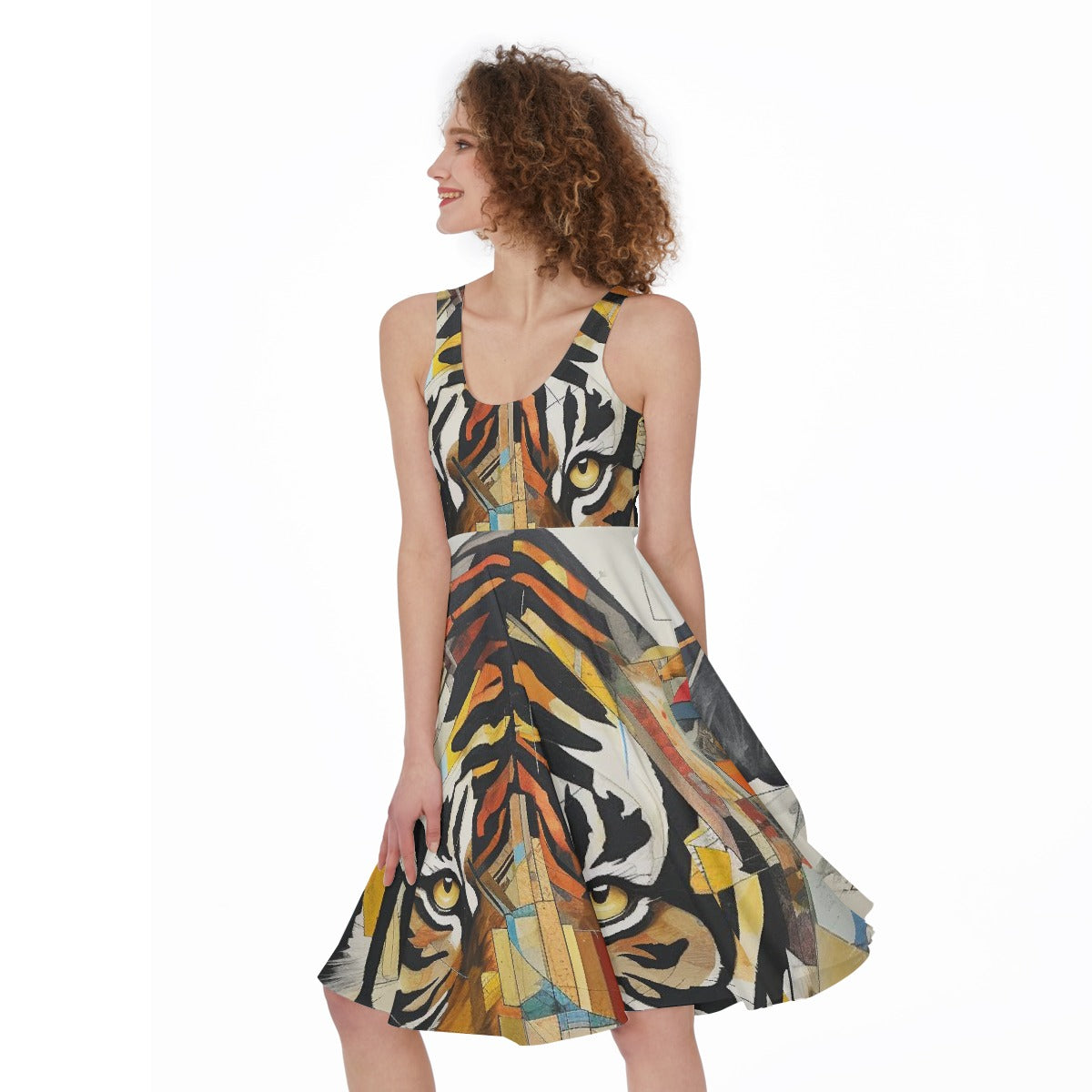 All-Over Print Women's Sleeveless Dress