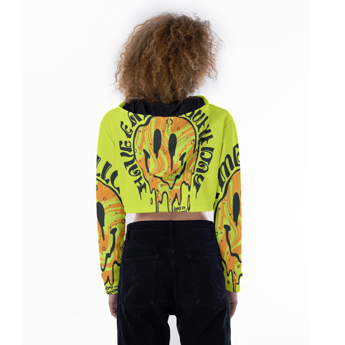 All-Over Print Women's Crop Top Hoodie