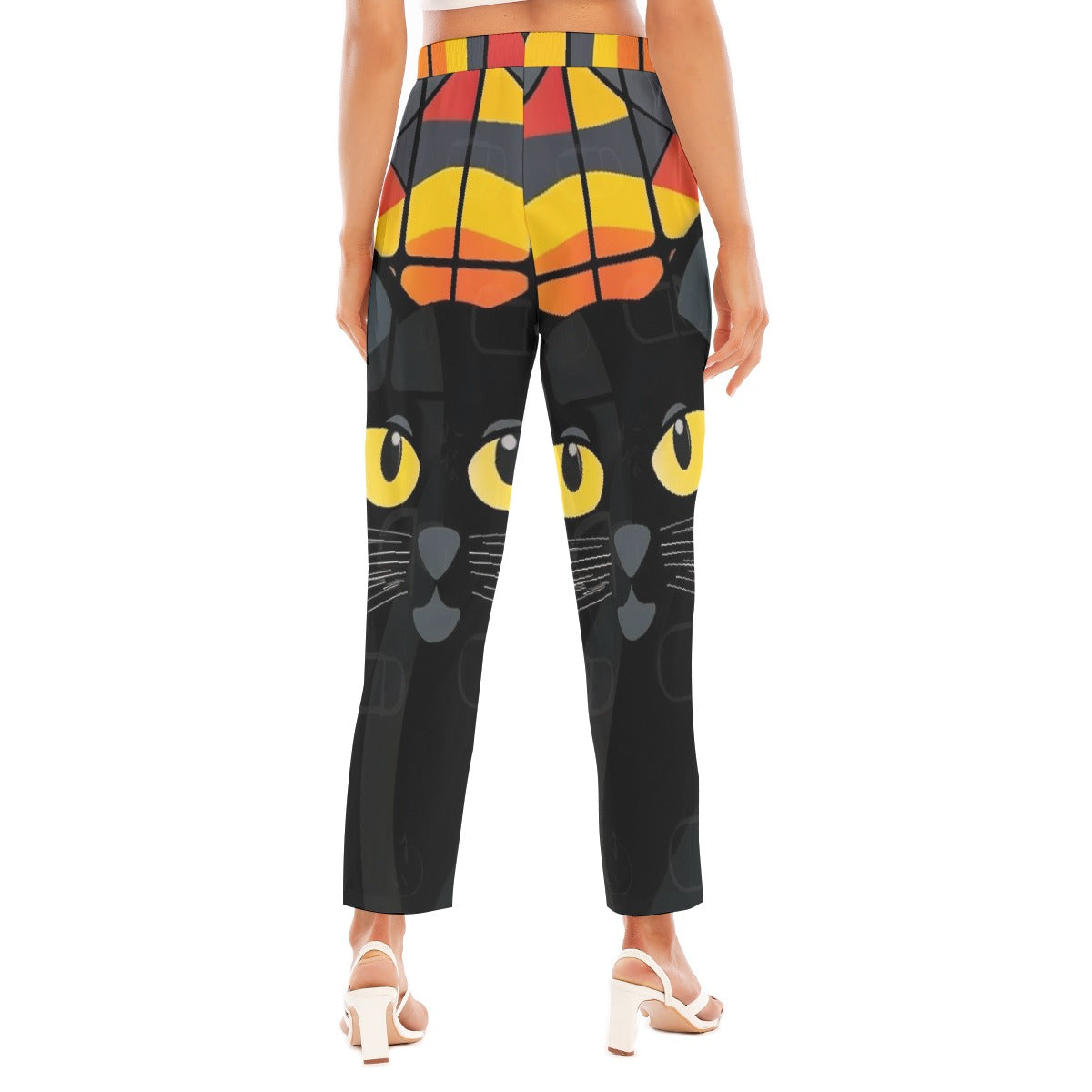 All-Over Print Women's Loose Straight-leg Pants