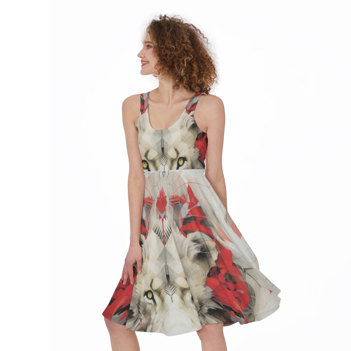 All-Over Print Women's Sleeveless Dress