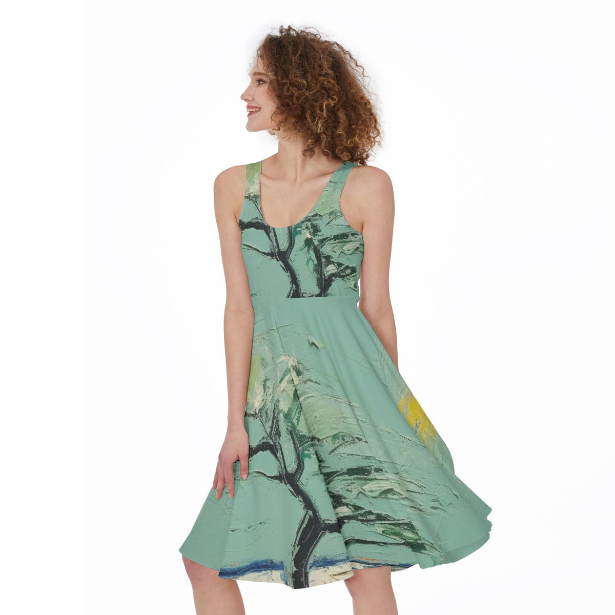 All-Over Print Women's Sleeveless Dress