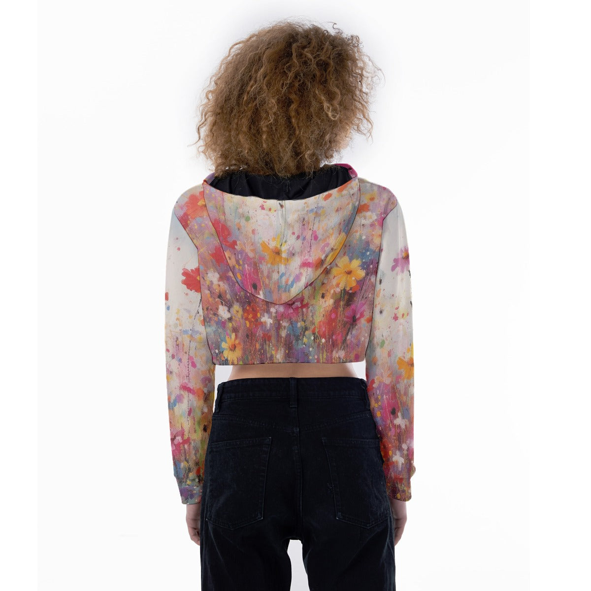 All-Over Print Women's Crop Top Hoodie