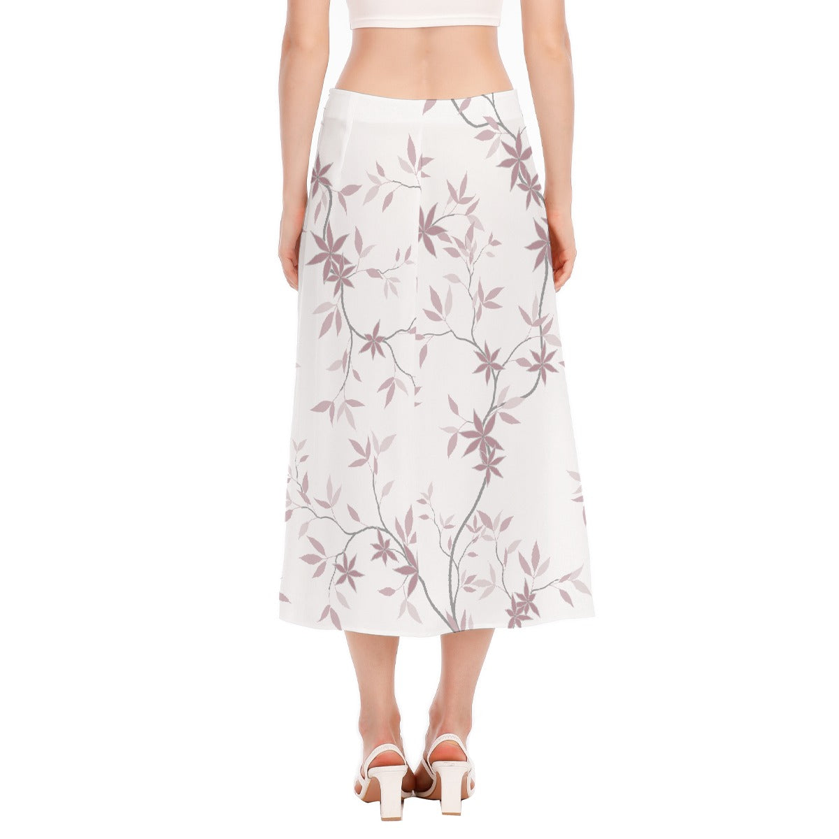 All-Over Print Women's High Slit Long Skirt