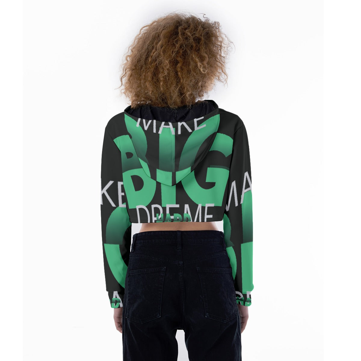 All-Over Print Women's Crop Top Hoodie