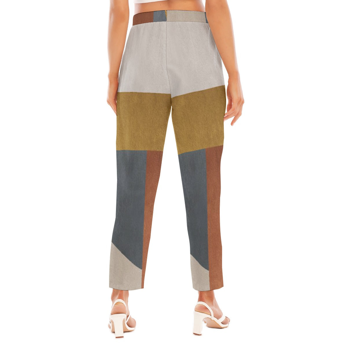 All-Over Print Women's Loose Straight-leg Pants