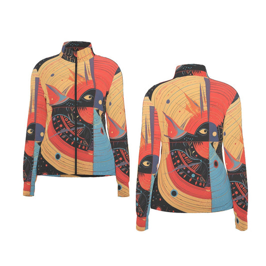All-Over Print Women's Long Sleeve Thumbhole Jacket
