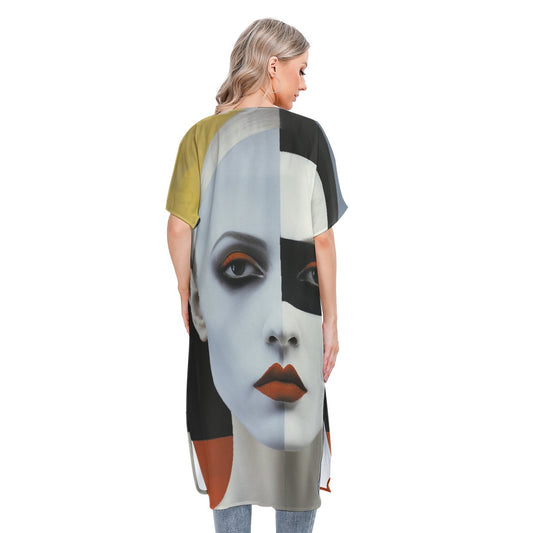 All-Over Print Women's Short Sleeve Cardigan