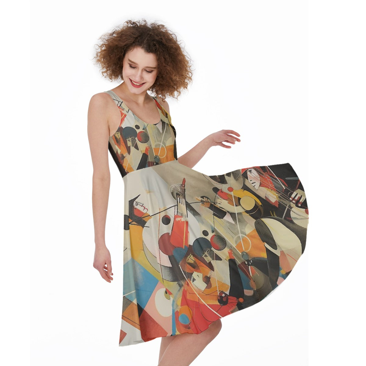 All-Over Print Women's Sleeveless Dress