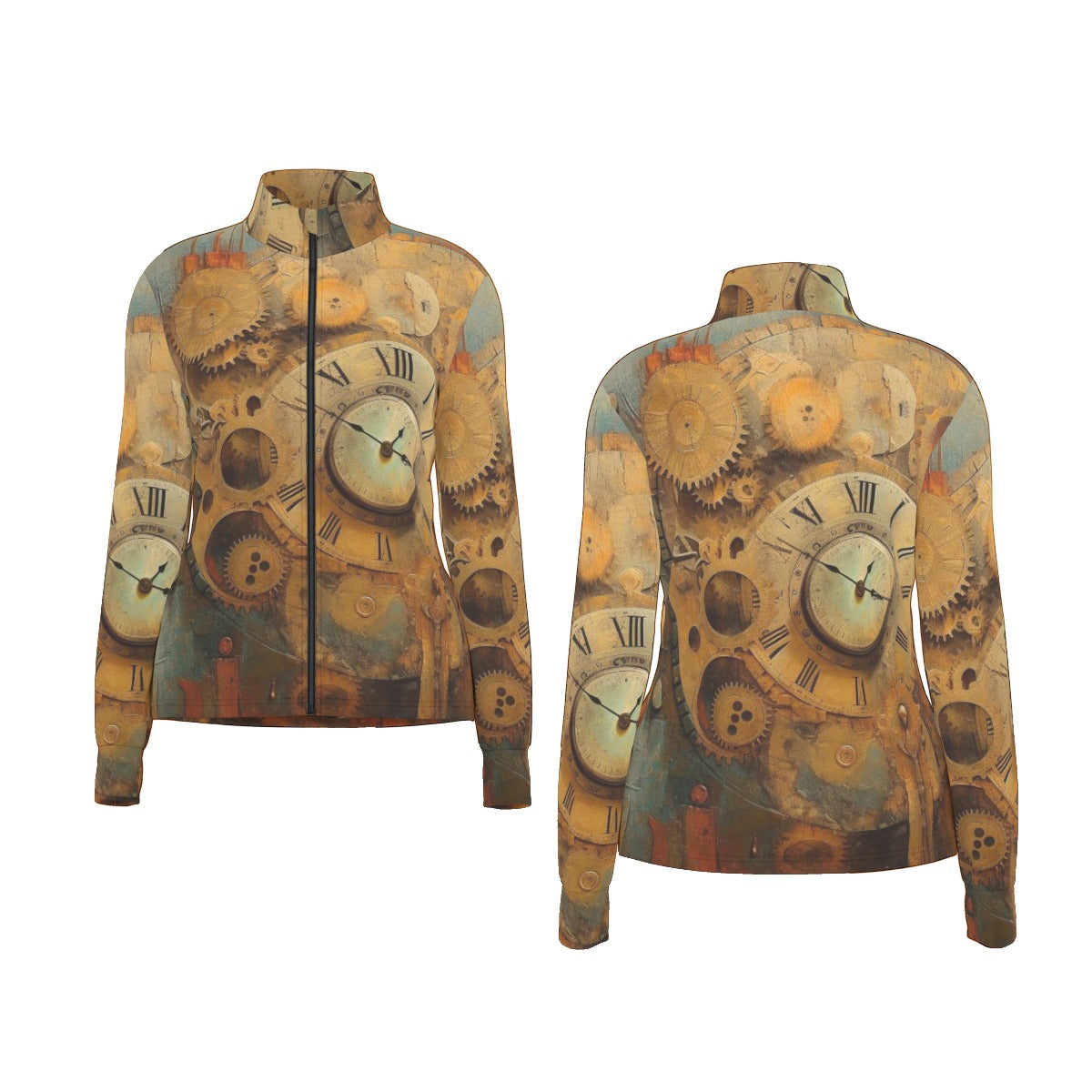 All-Over Print Women's Long Sleeve Thumbhole Jacket