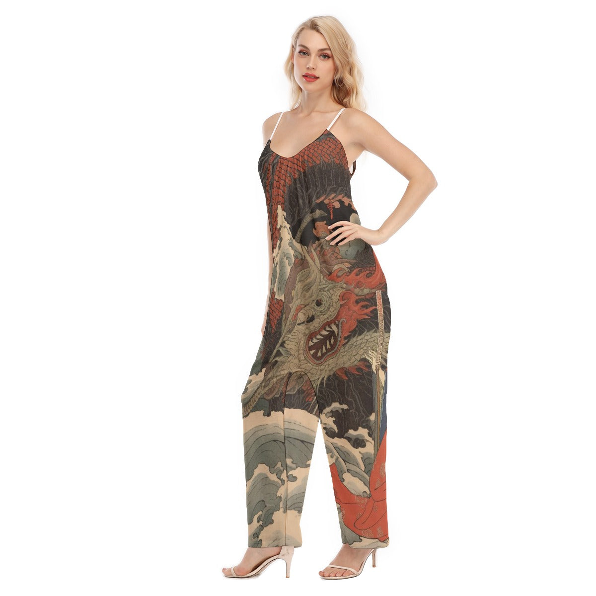 All-Over Print Women's Loose Cami Jumpsuit