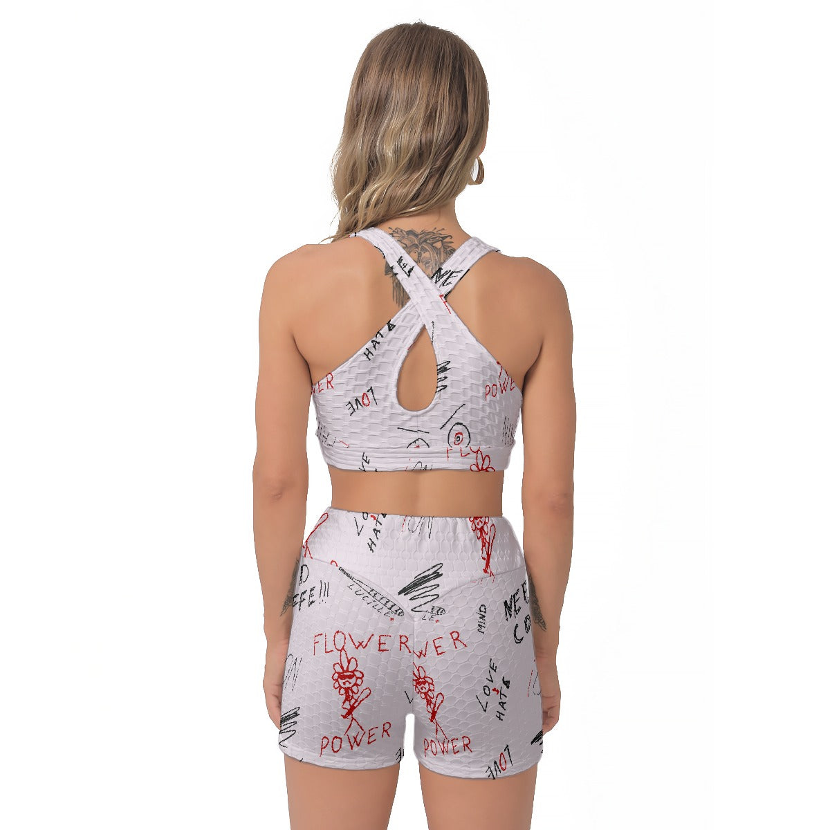All-Over Print Women's Sports Bra Suit