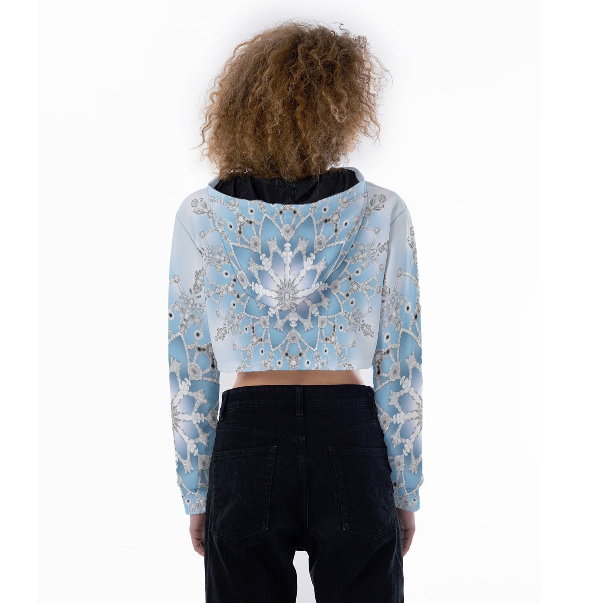 All-Over Print Women's Crop Top Hoodie