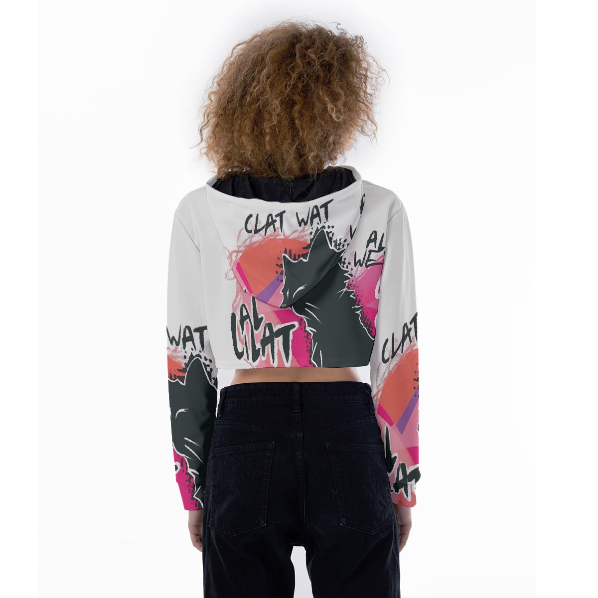 All-Over Print Women's Crop Top Hoodie