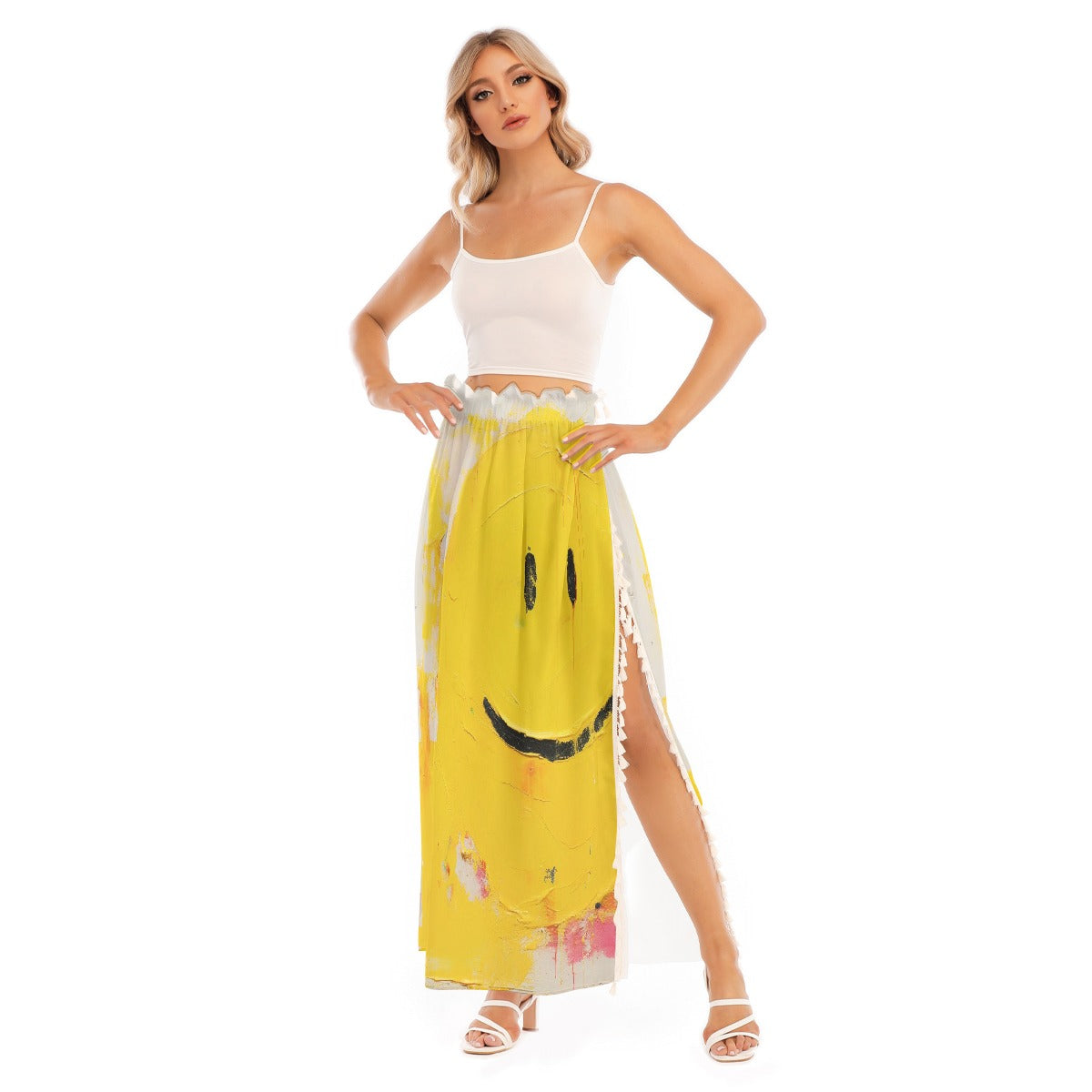 All-Over Print Women's Side Split Skirt