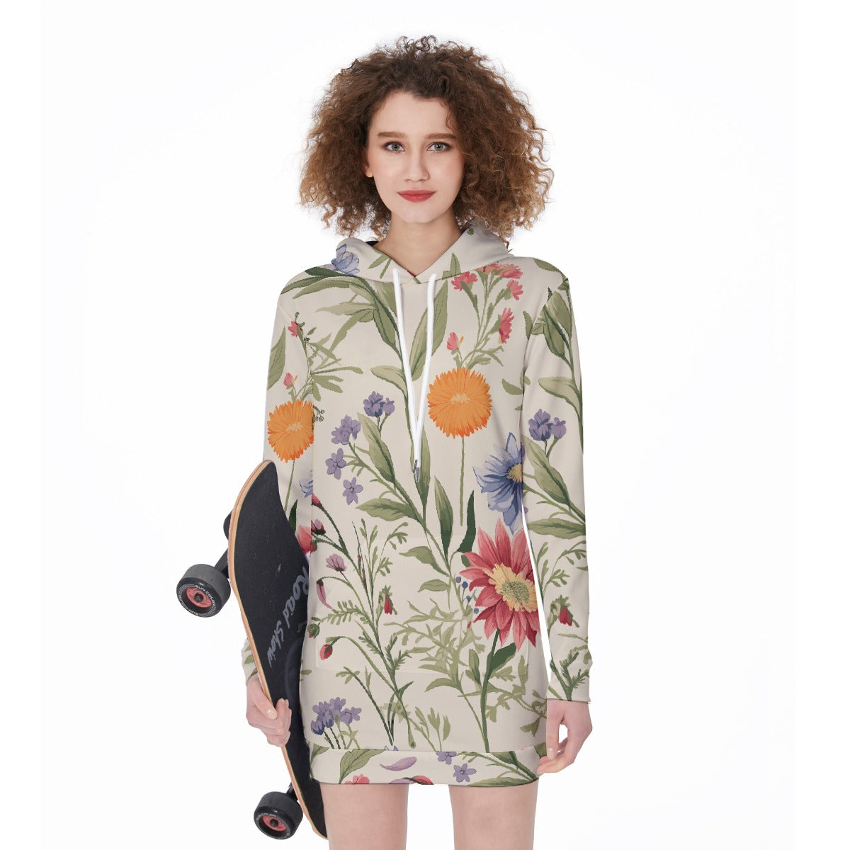 All-Over Print Women's Long Hoodie