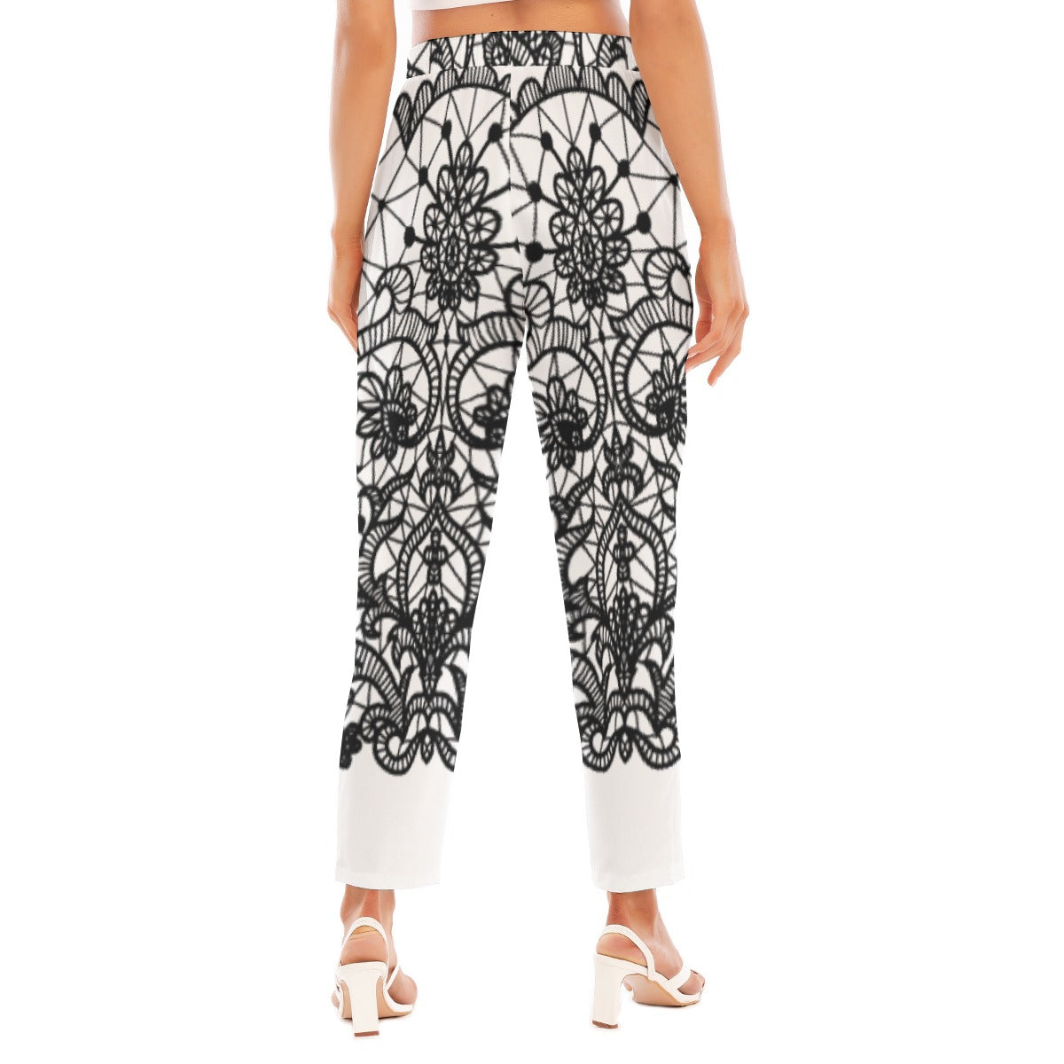 All-Over Print Women's Loose Straight-leg Pants