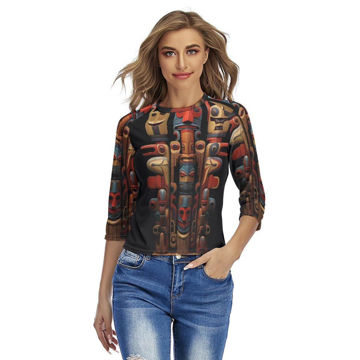 All-Over Print Women's Raglan Sleeves T-shirts