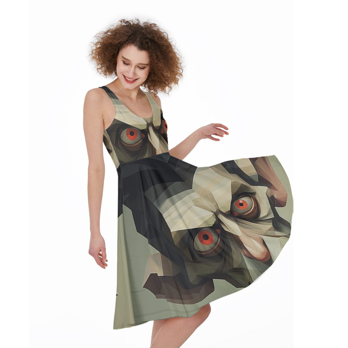 All-Over Print Women's Sleeveless Dress
