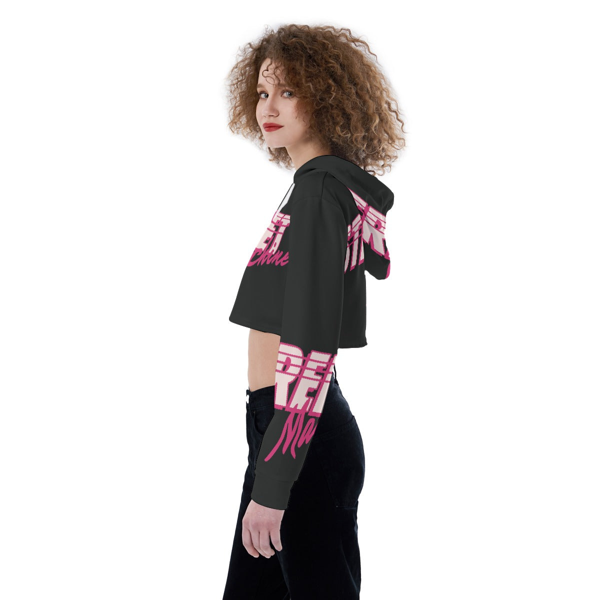 All-Over Print Women's Crop Top Hoodie