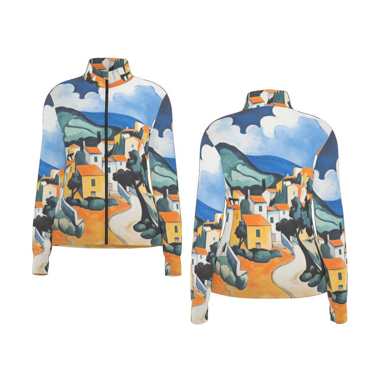 All-Over Print Women's Long Sleeve Thumbhole Jacket