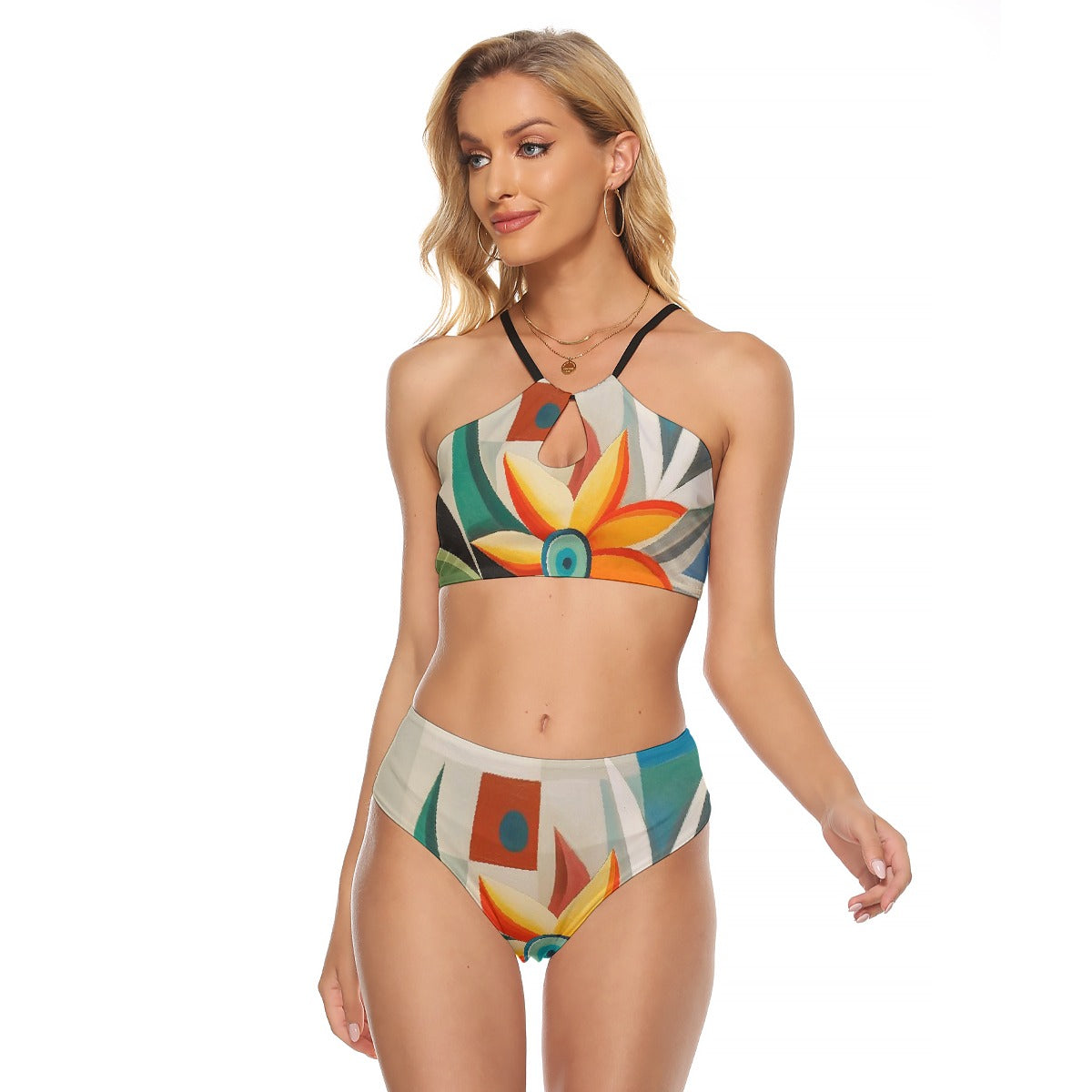 All-Over Print Women's Cami Keyhole One-piece Swimsuit