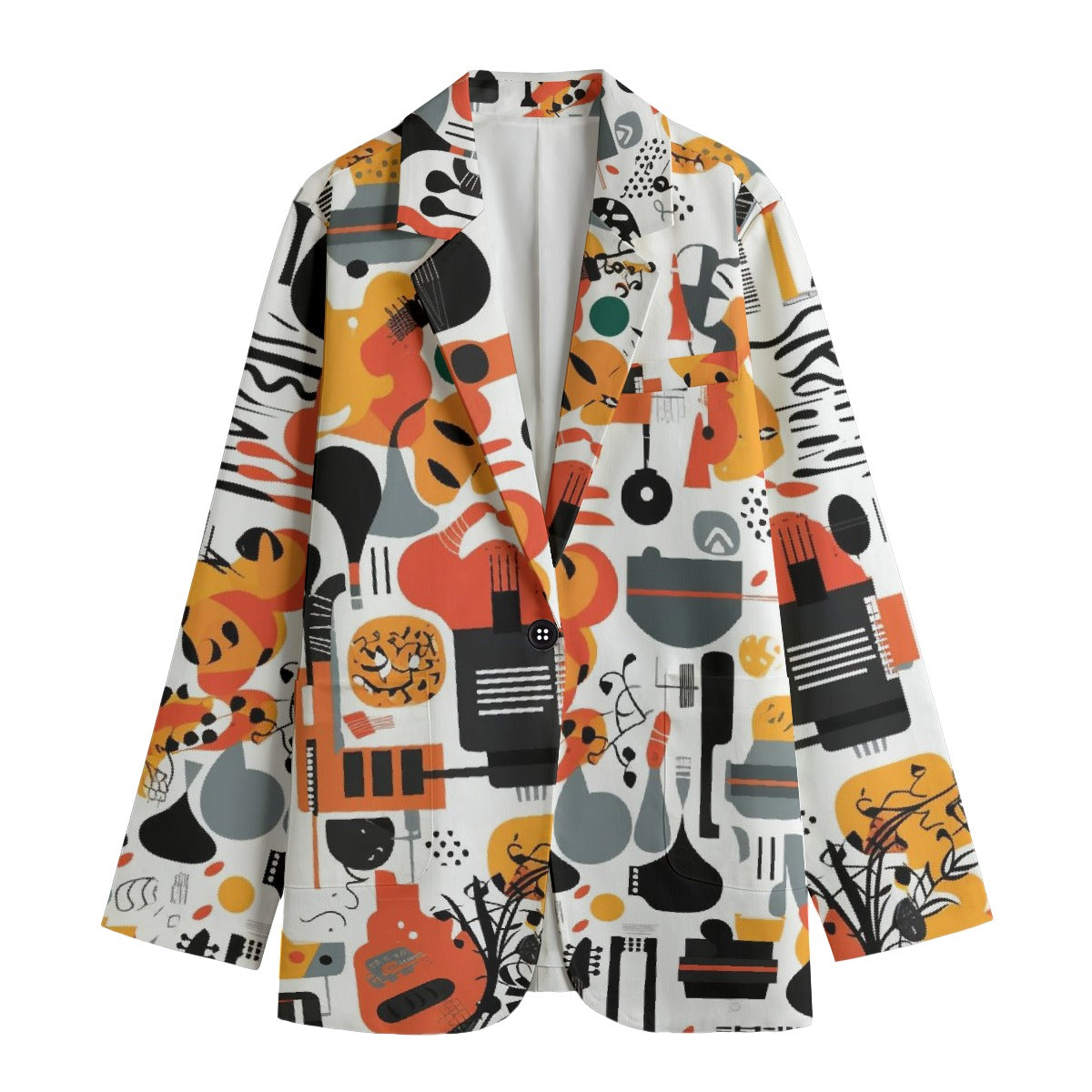 All-Over Print Women's Leisure Blazer