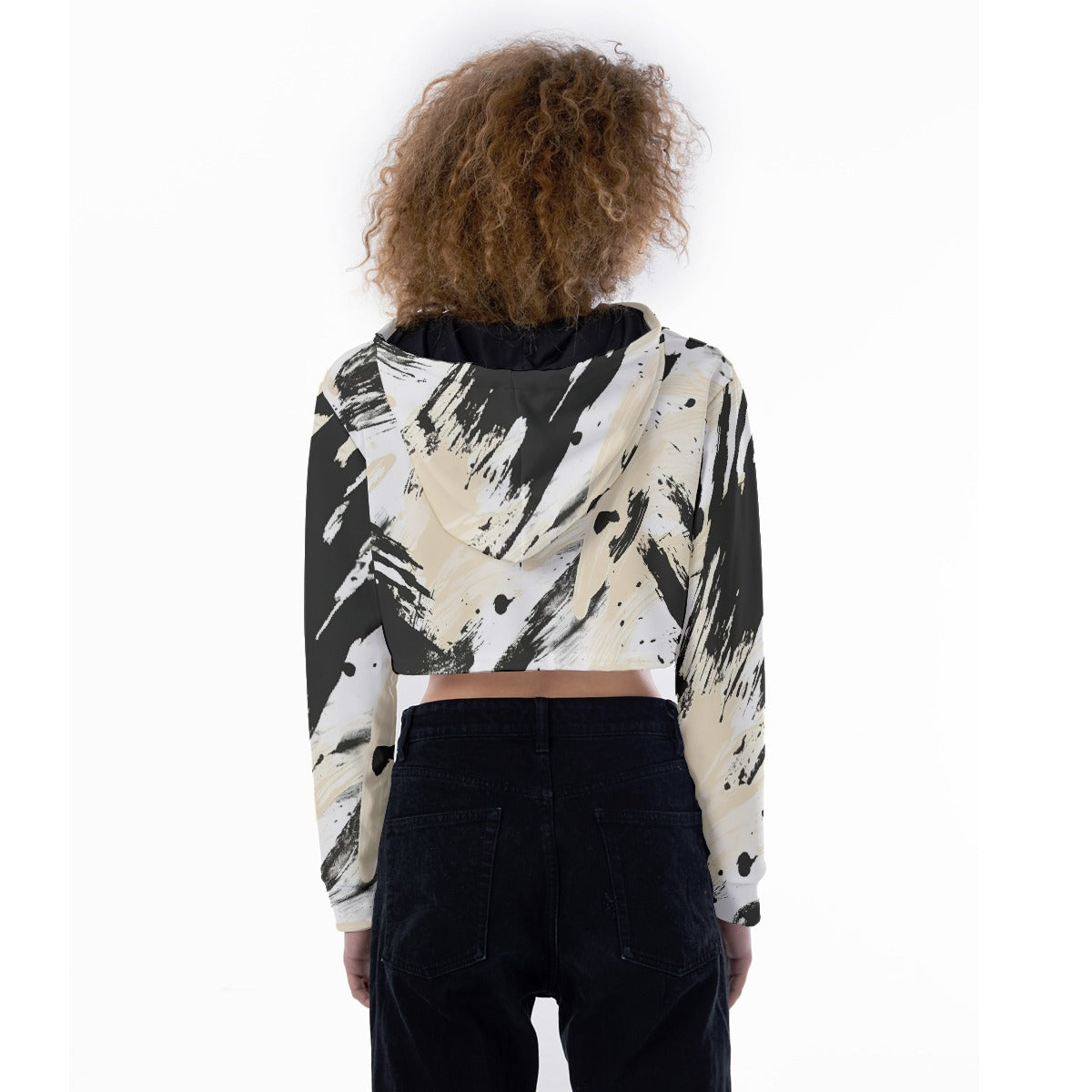 All-Over Print Women's Crop Top Hoodie