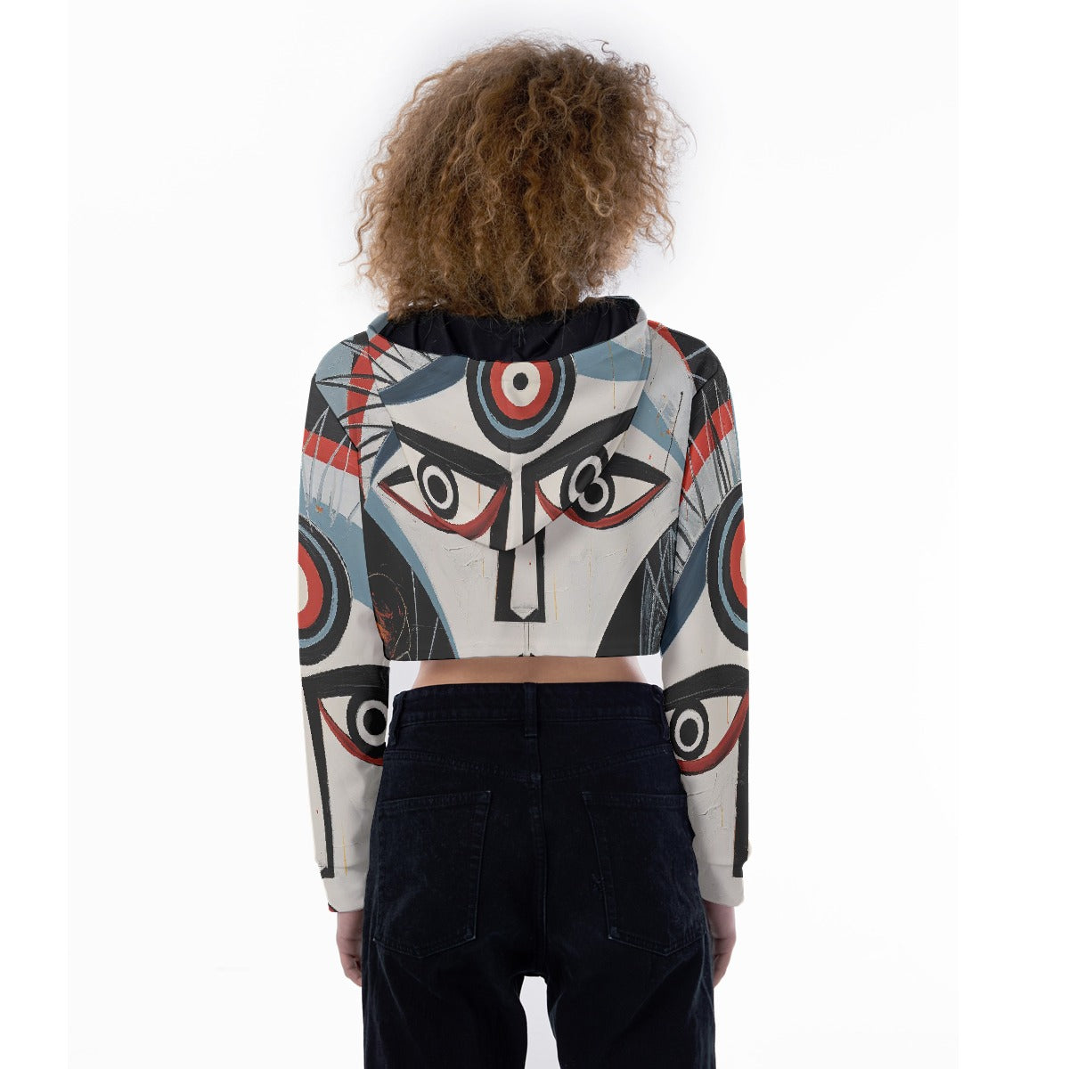 All-Over Print Women's Crop Top Hoodie