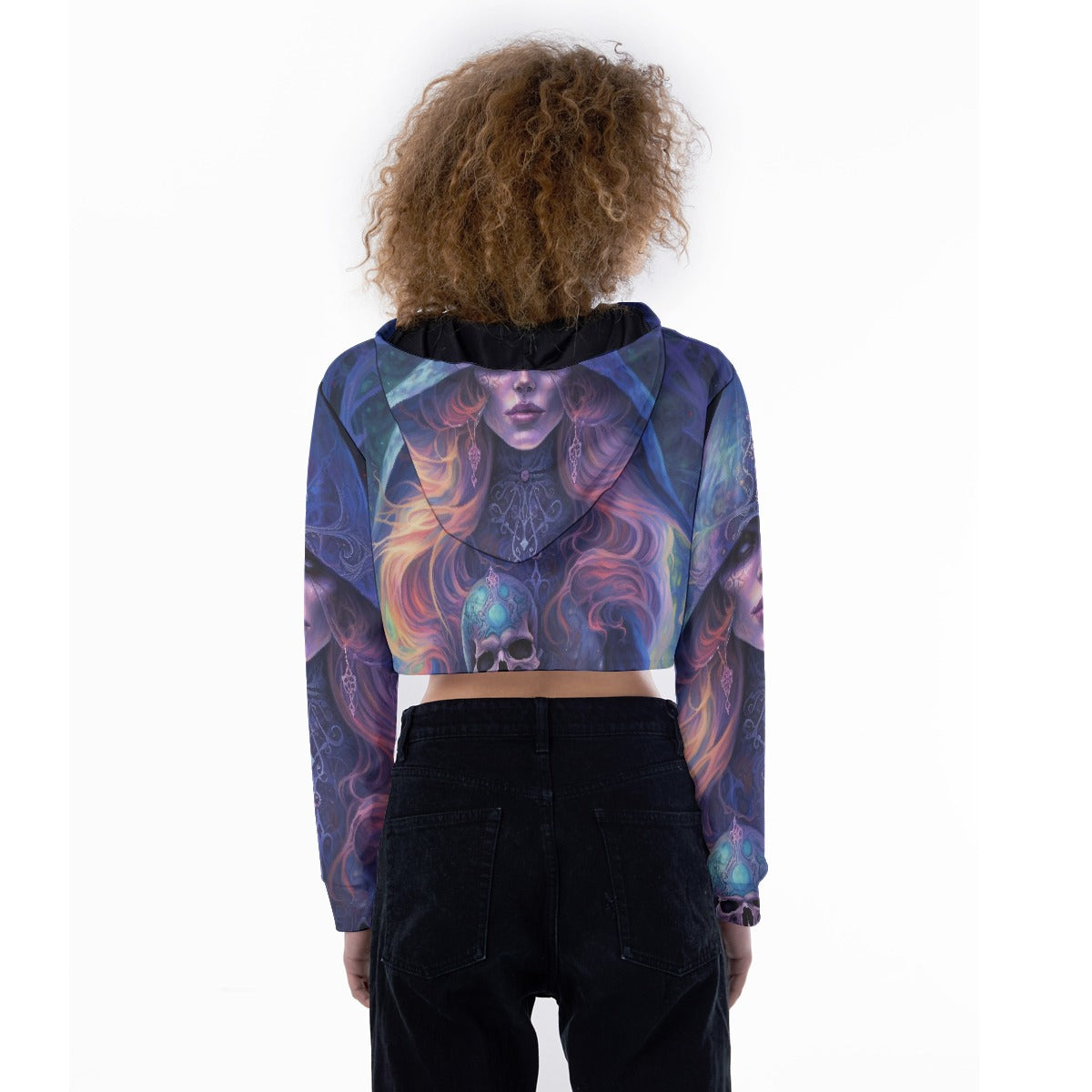 All-Over Print Women's Crop Top Hoodie
