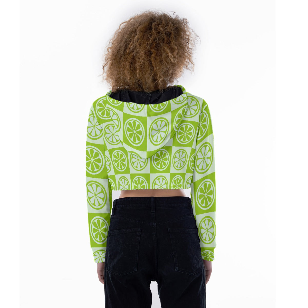 All-Over Print Women's Crop Top Hoodie