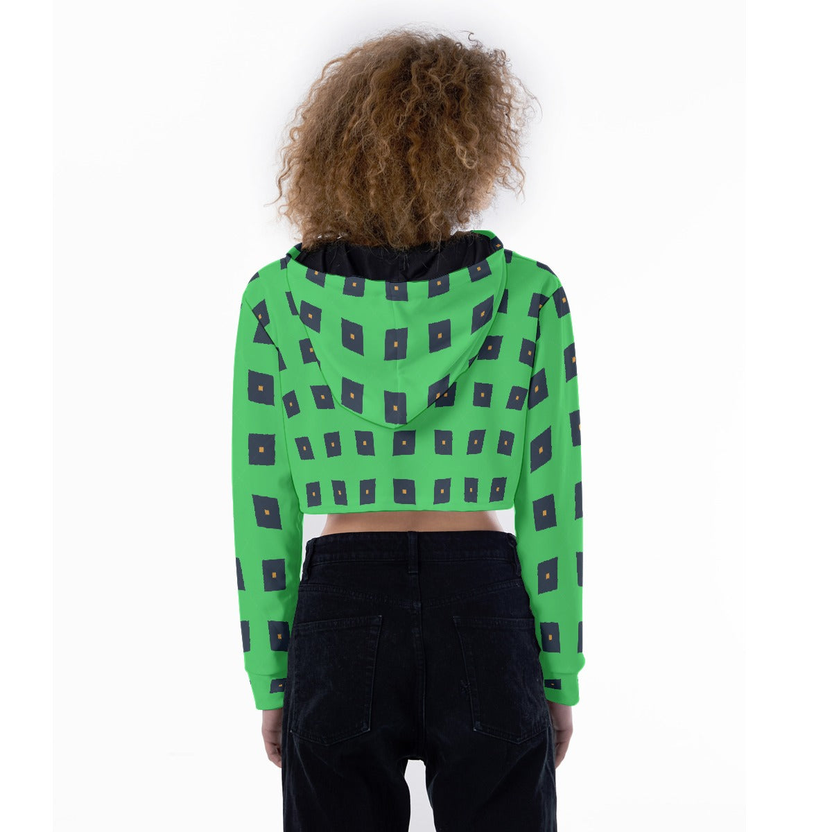All-Over Print Women's Crop Top Hoodie