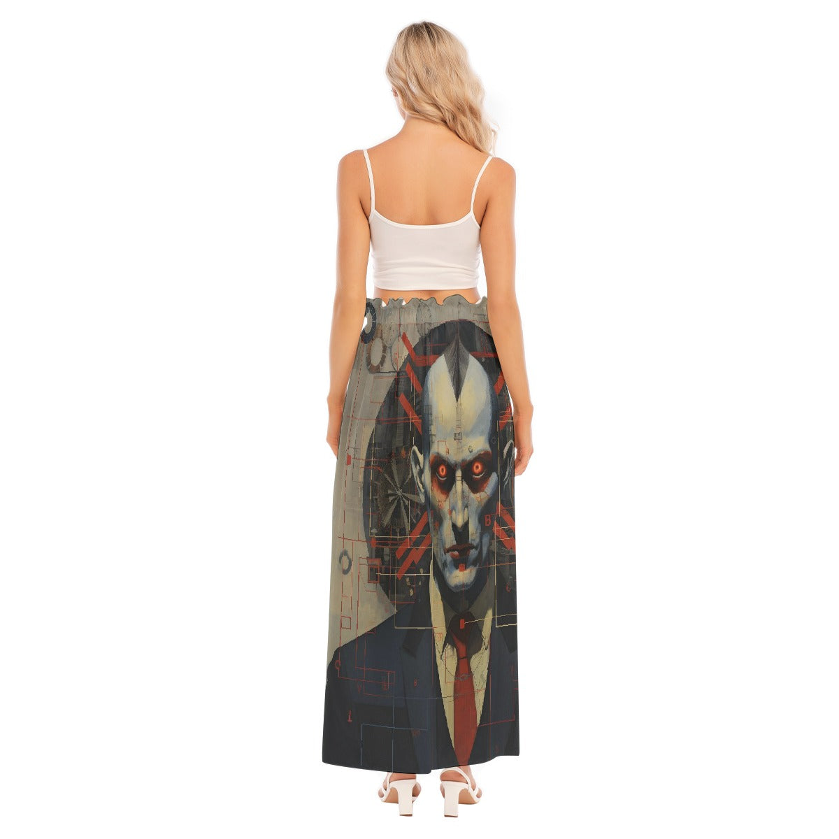 All-Over Print Women's Side Split Skirt