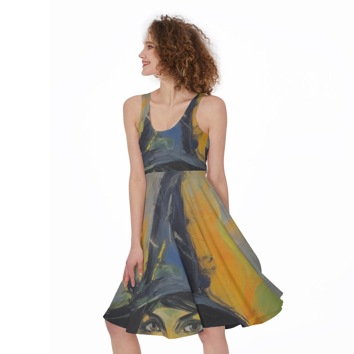 All-Over Print Women's Sleeveless Dress