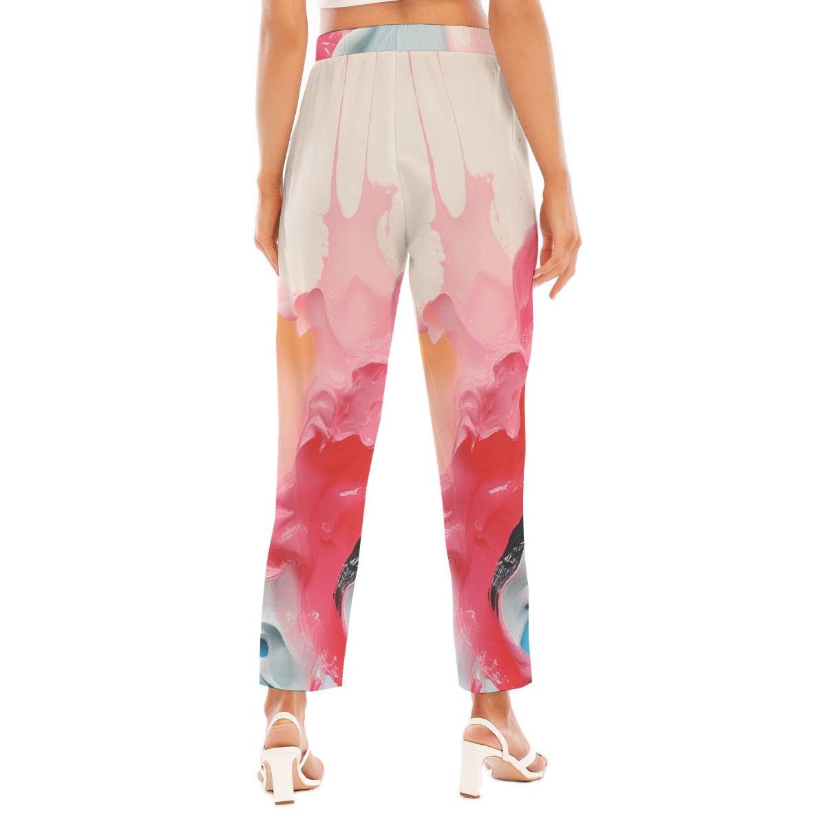 All-Over Print Women's Loose Straight-leg Pants