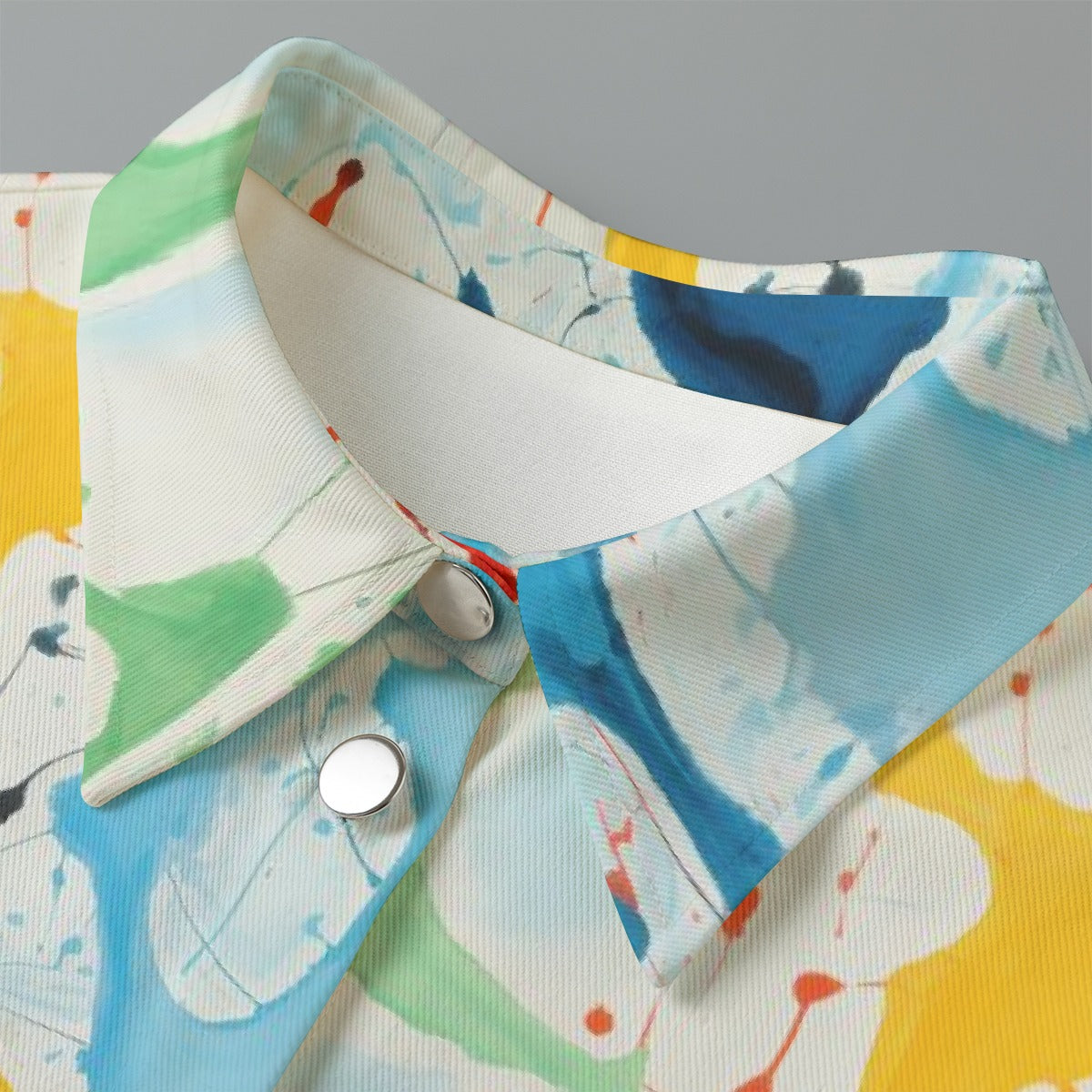 All-Over Print Women's Cropped Jacket | 245GSM Cotton