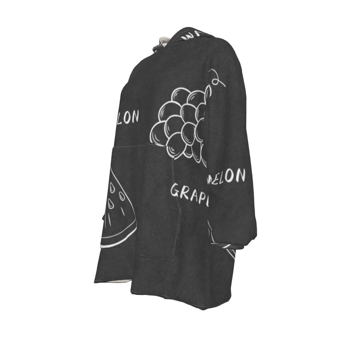 All-Over Print Women's Sherpa Fleece Hoodie Blanket