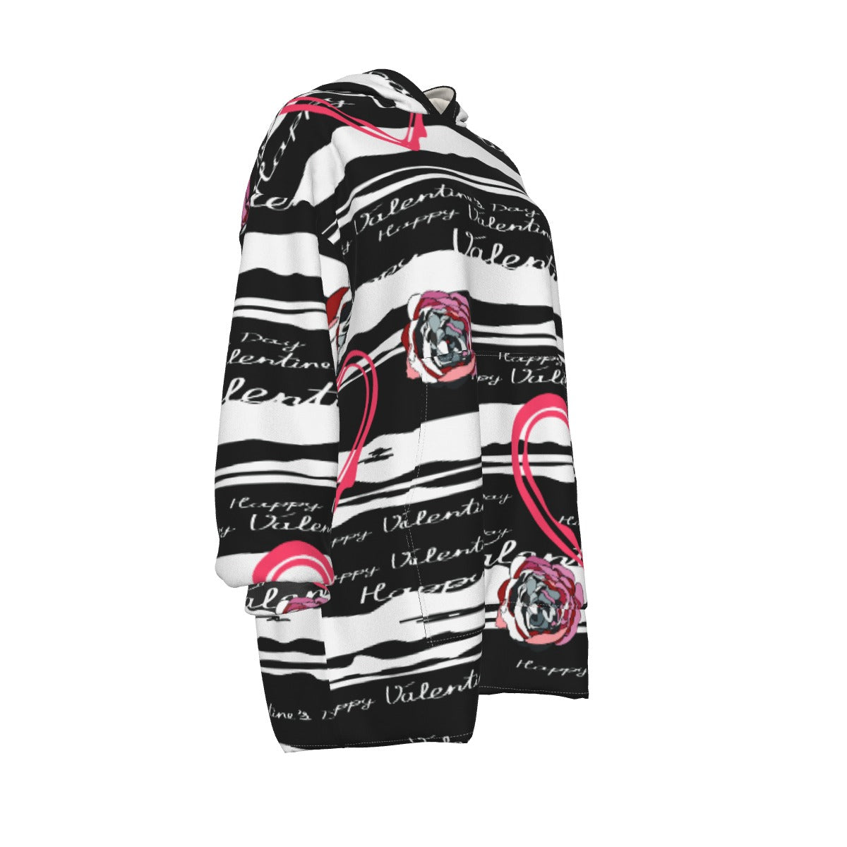 All-Over Print Women's Sherpa Fleece Hoodie Blanket