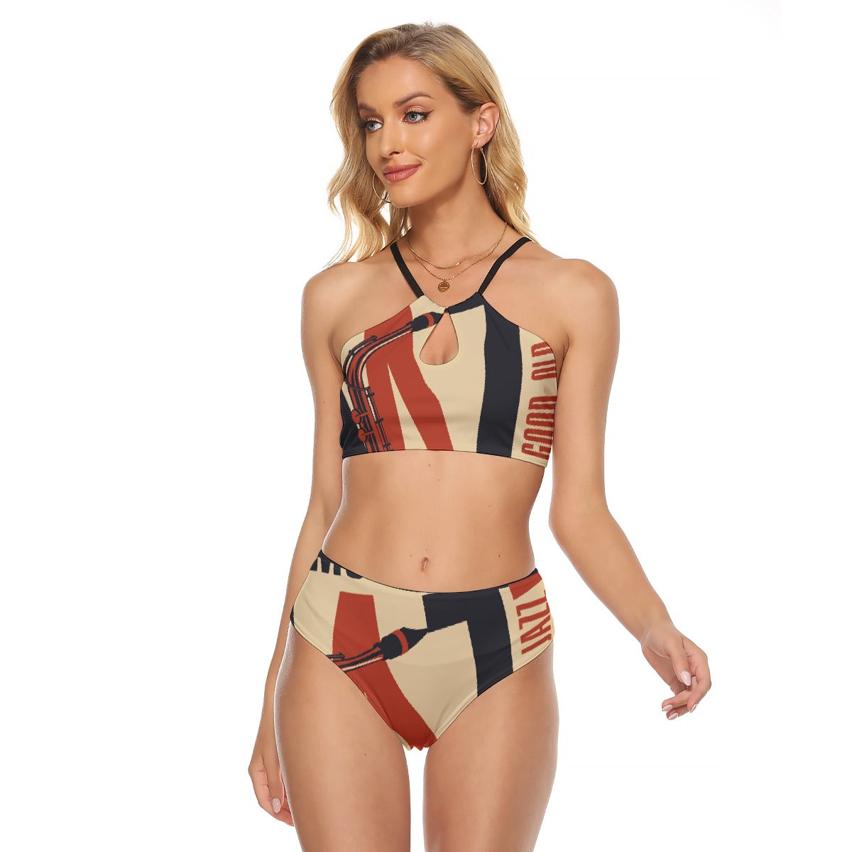 All-Over Print Women's Cami Keyhole One-piece Swimsuit