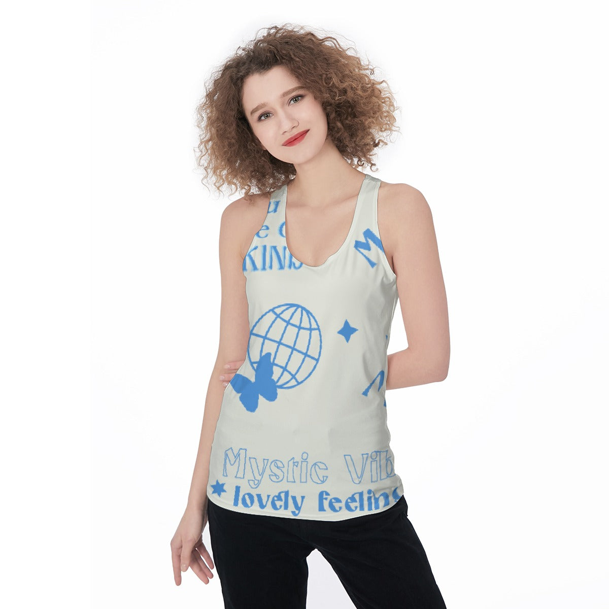 All-Over Print Women's Racerback Tank Top