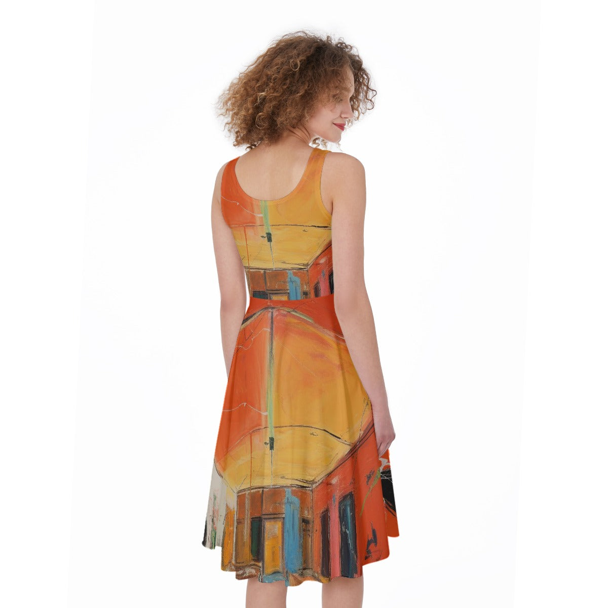 All-Over Print Women's Sleeveless Dress