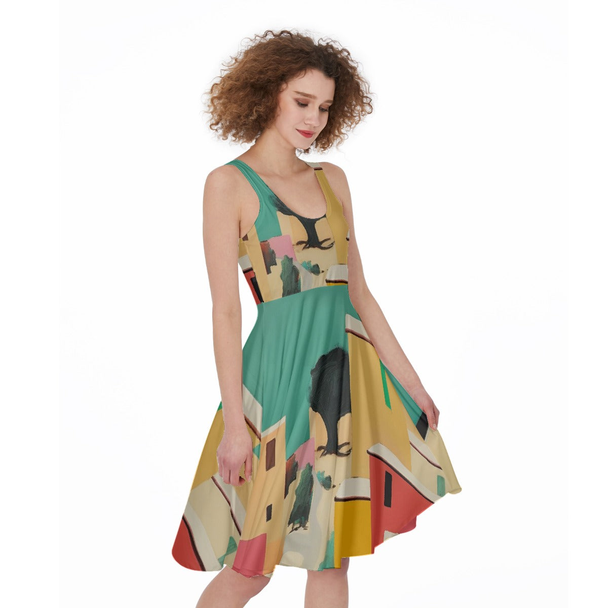 All-Over Print Women's Sleeveless Dress