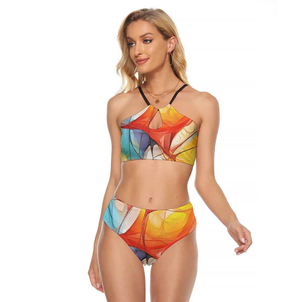 All-Over Print Women's Cami Keyhole One-piece Swimsuit