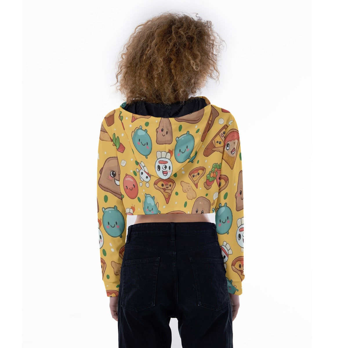 All-Over Print Women's Crop Top Hoodie