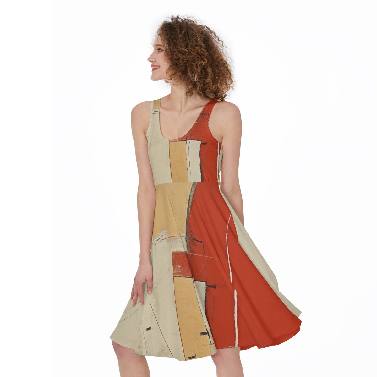 All-Over Print Women's Sleeveless Dress