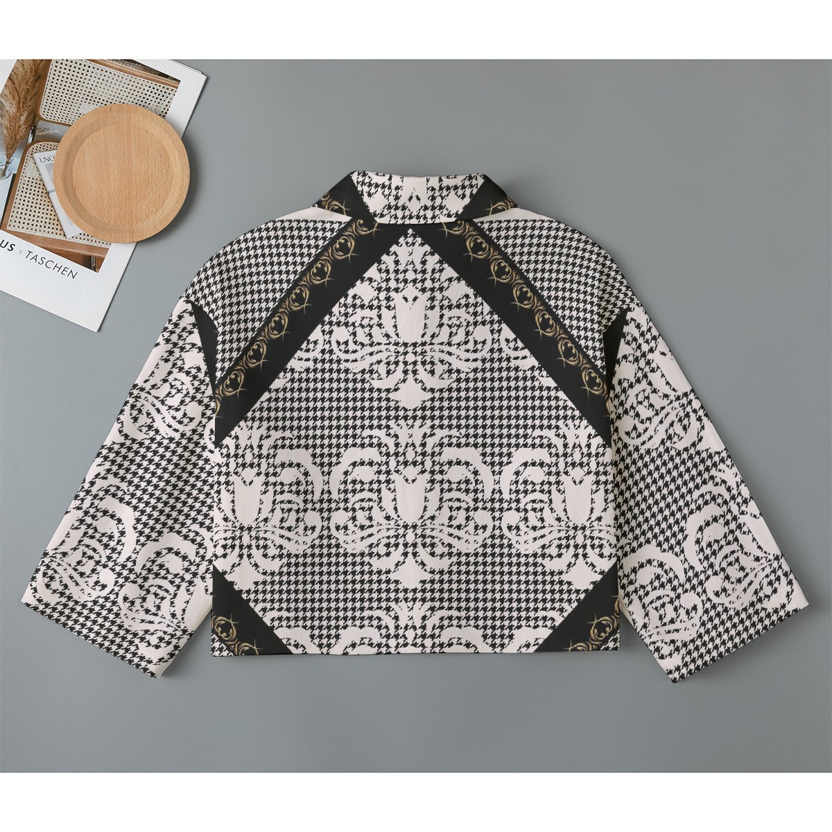 All-Over Print Women's Cropped Jacket | 245GSM Cotton
