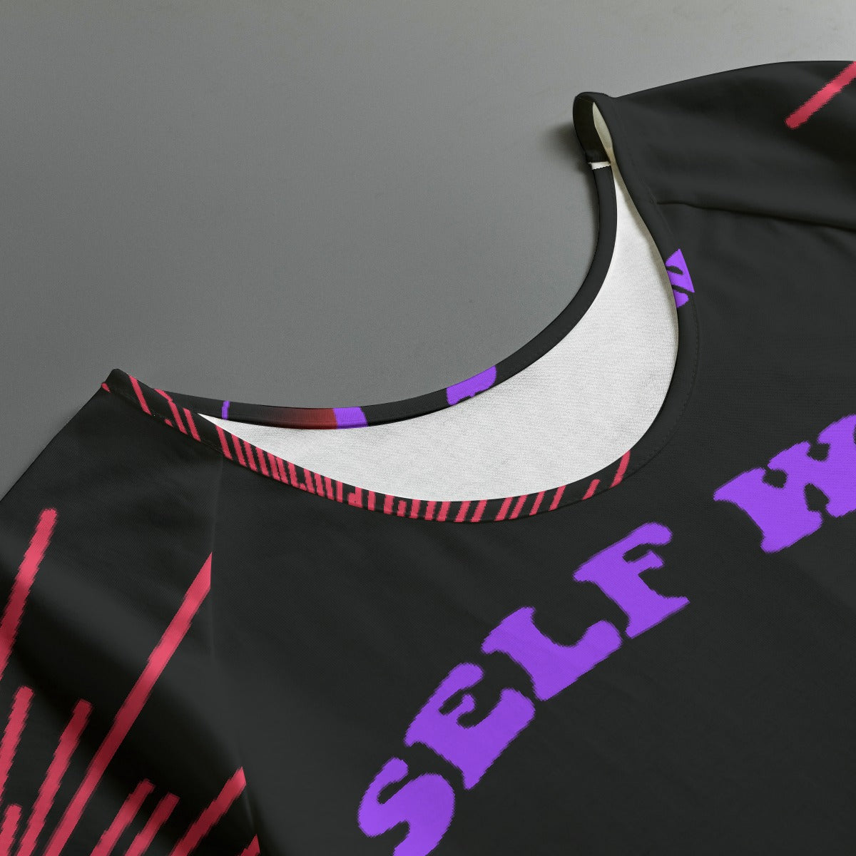 All-Over Print Women's Round Neck T-shirt With Raglan Sleeve