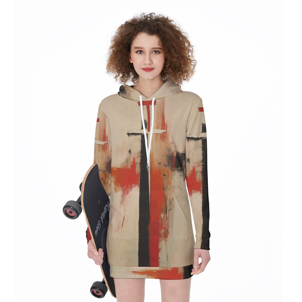 All-Over Print Women's Long Hoodie