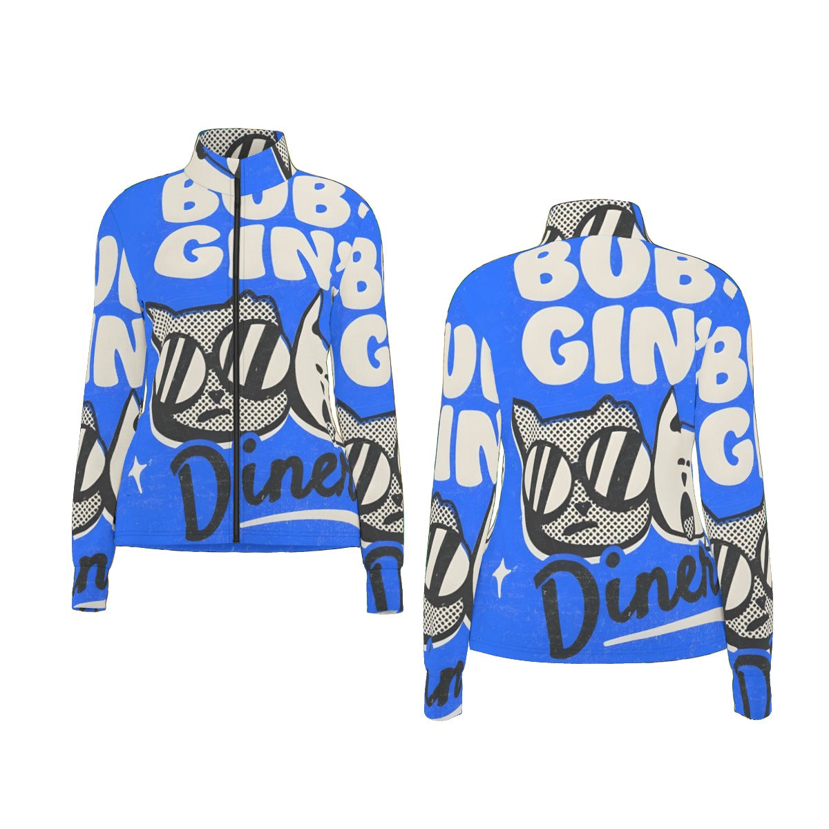 All-Over Print Women's Long Sleeve Thumbhole Jacket